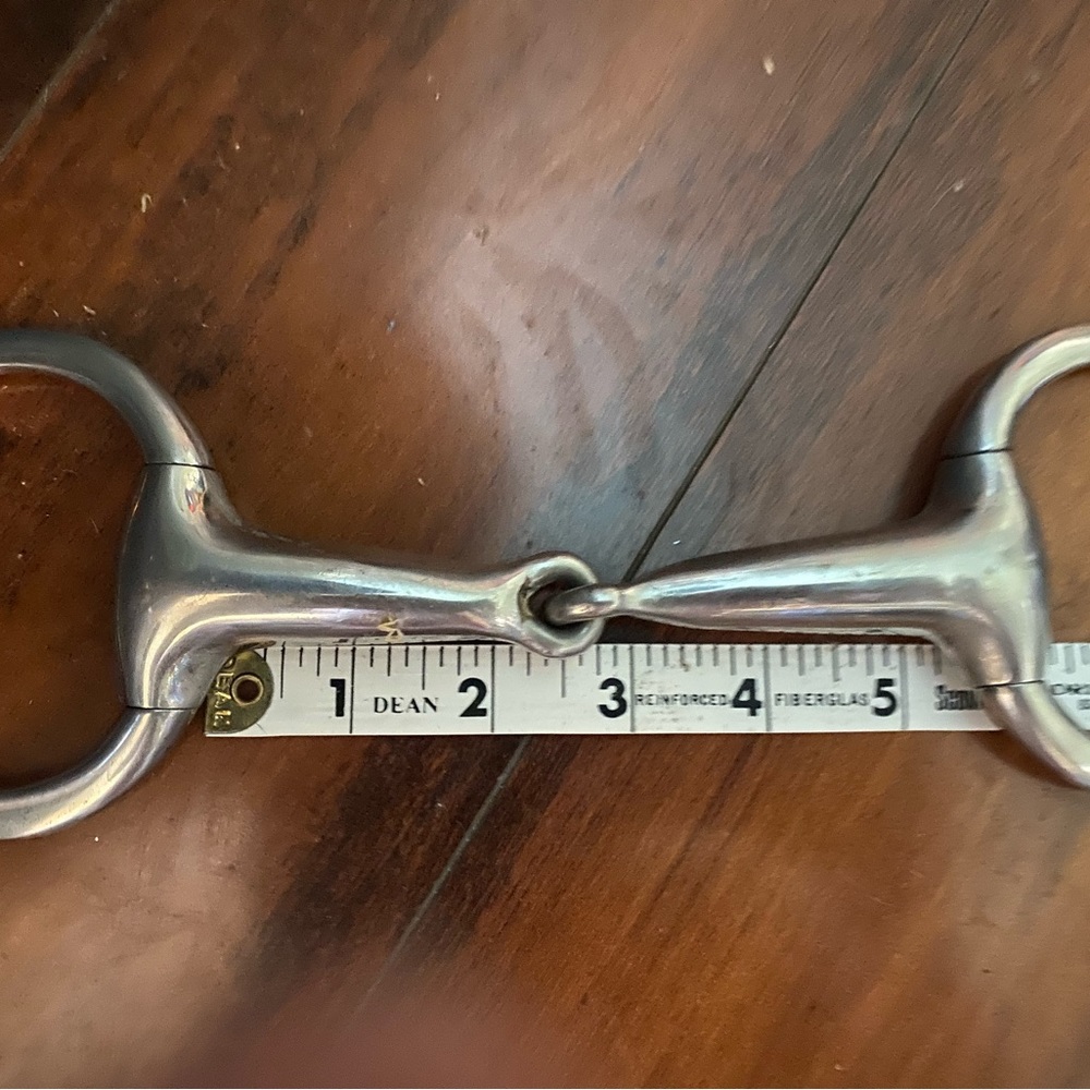English Snaffle Bit Eggbutt Hollow Mouth Horse Riding Size 5.25” - Picture 7 of 7